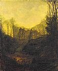 John Atkinson Grimshaw A Manor House in Autumn painting